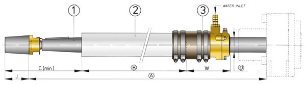 Труба дейдвудная стеклопластик BG, диаметр - 30 мм длина - 500 м