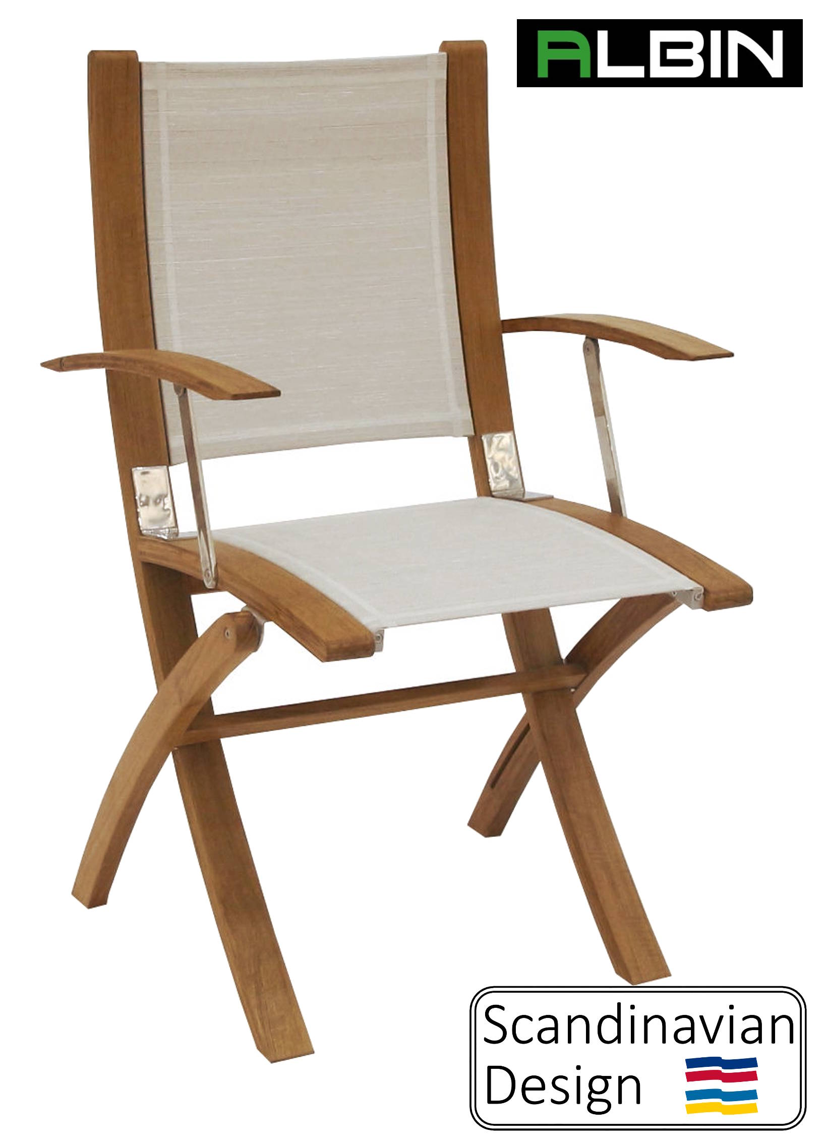 Раскладное кресло EUDE Nautic – Marstrand, материал батилин
