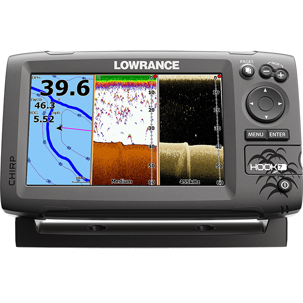 Эхолот-навигатор Lowrance HOOK-7 Mid/High/DownScan